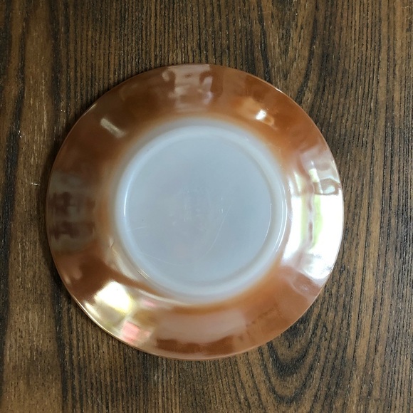 Fire King Orange Tea Cup And  Saucer Set Vintage - Picture 3 of 7